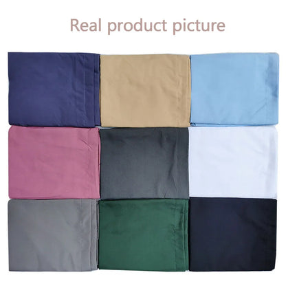 Cotton Fitted Sheet - Non Slip Elastic Band Mattress Cover for Single, Double, King & Queen Beds