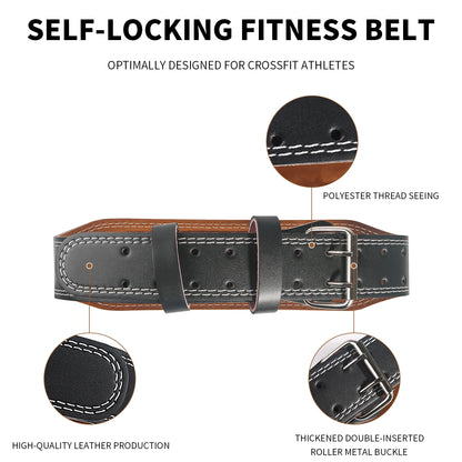 Gym Fitness Weight Lifting Belt: 10.5cm Width for Men & Women - Back Support for Powerlifting, Cross Training, Squats & Workouts