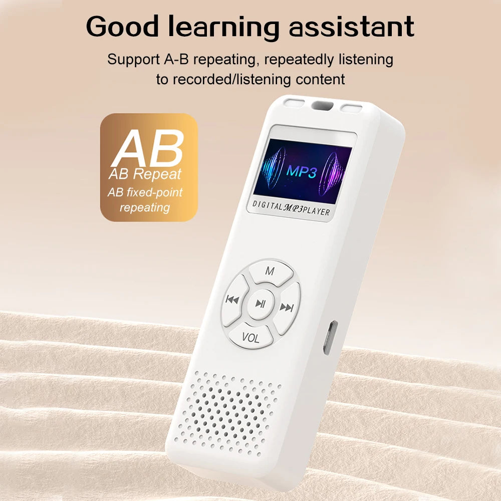 Mini Digital Voice Recorder & MP3 Player – FM Radio with HiFi Sound Quality