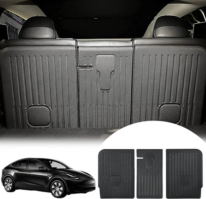 Rear Seat Backrest Protector for Tesla Model Y 2020-2025 – Juniper Trunk Anti-Scratch & Anti-Dirty Mat with Velcro