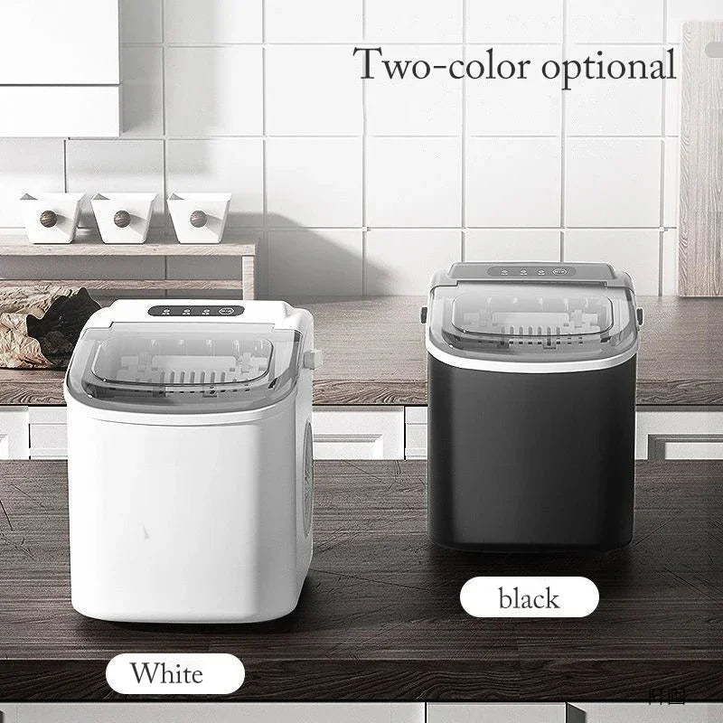 Portable Electric Ice Cube Maker - Automatic Bullet Round Ice Machine, 15kg/24H for Family, Bar, Coffee Shop, Kitchen, Office