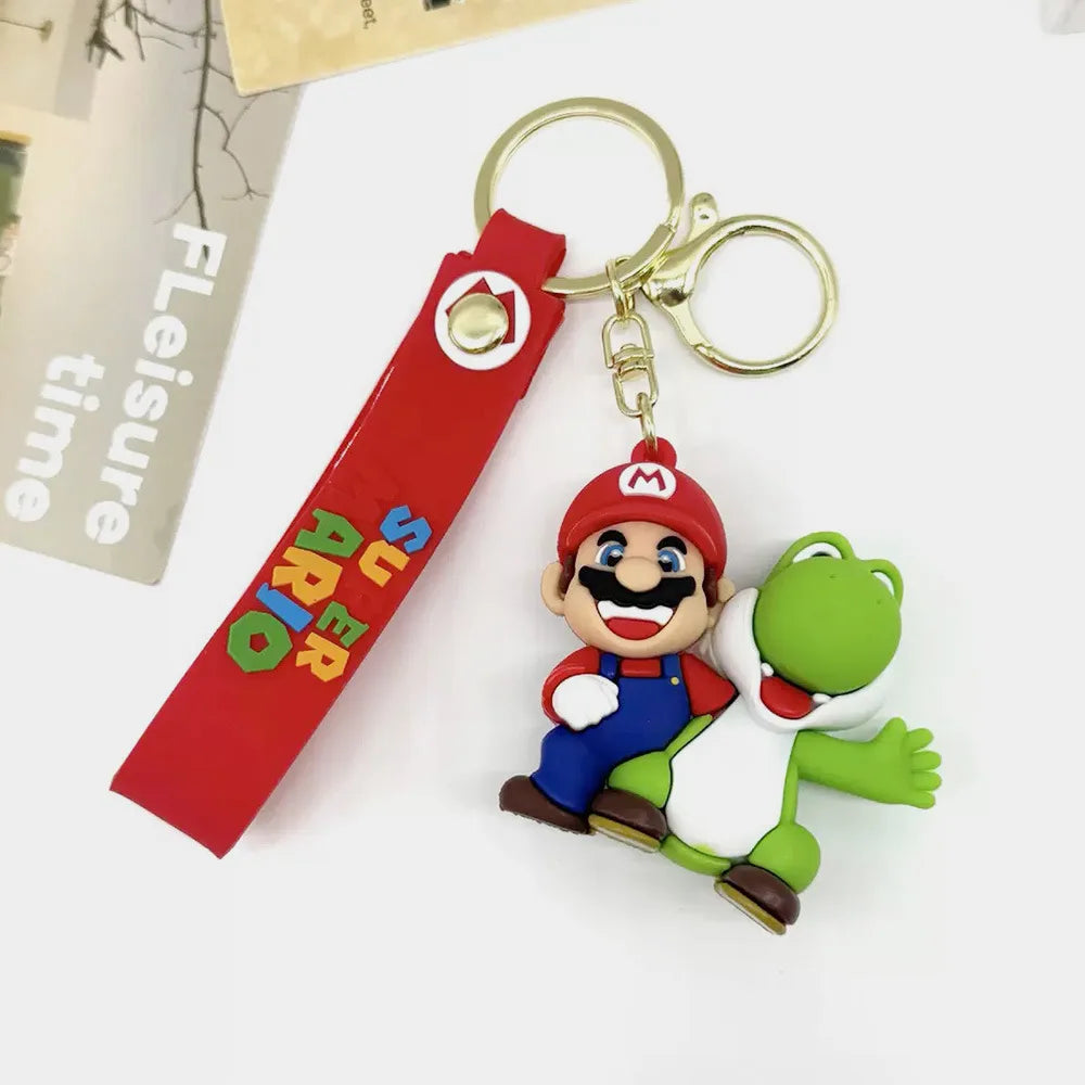 Super Mario Figurine Keychain - Cute Character Backpack Pendant, Doll Charm & Collectible Gift