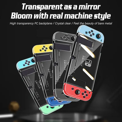 High Transparency PC Protective Case for Nintendo Switch – Ultra-Thin Full Coverage Handle & Split Protection