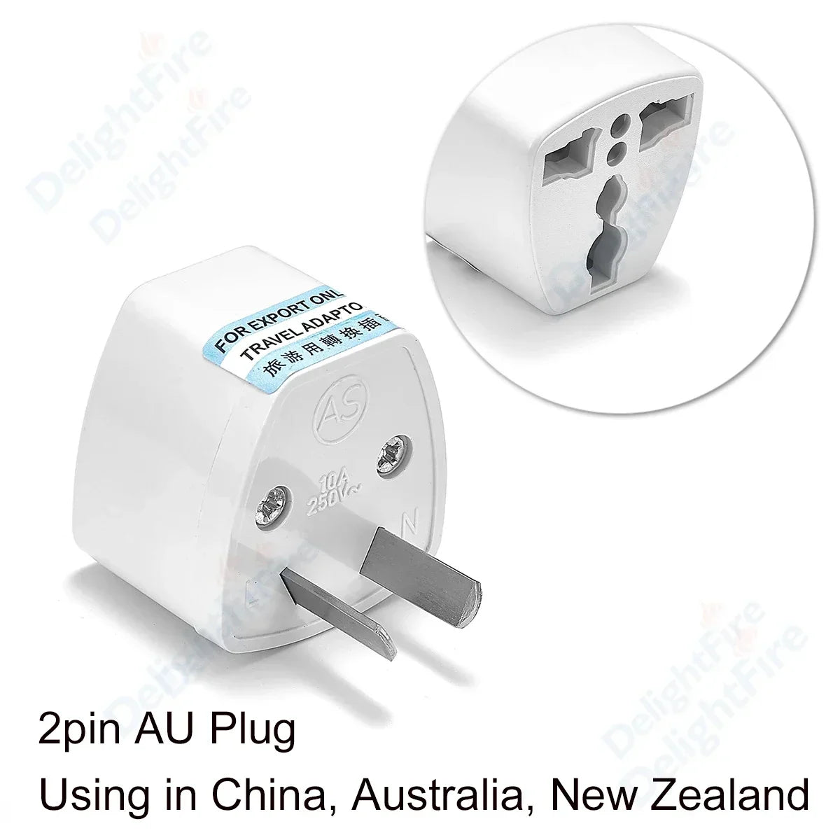 KR Plug Adapter – Multifunction Universal AU, UK, US to EU Type E/F Electrical Socket for France & Spain Travel