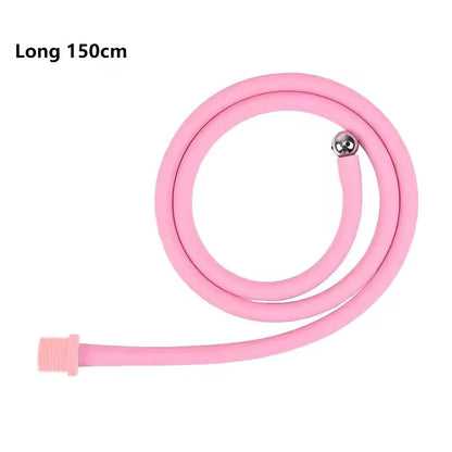 50–200cm Silicone Enema Syringe Set – Douche, Anal Shower, Beads & Nozzle Attachment