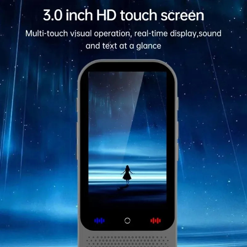 S80 Pro AI Translator Device – 138 Languages, Real-Time & Offline Translation, Voice & Photo Translator, Intelligent Recording Smart Chat Translator Machine