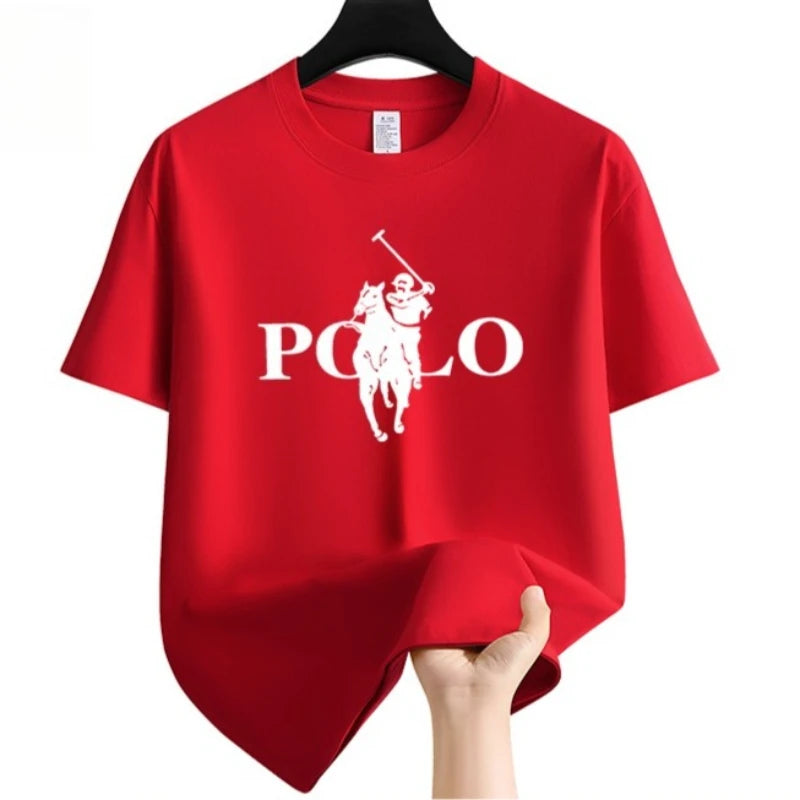 Men’s Summer Casual Business T-Shirt – Breathable Loose Fit Short Sleeve Crew Neck Tee
