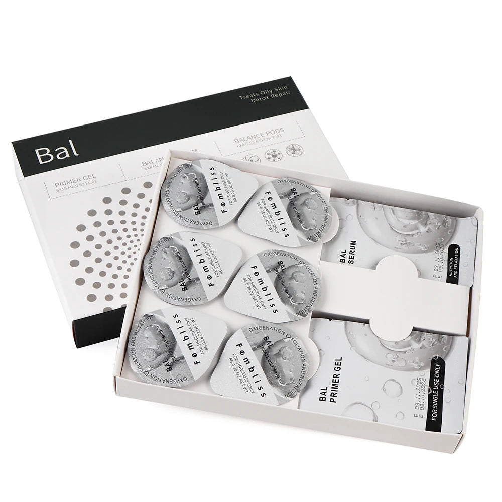 Facial CO2 Oxygen Bubble Gel - Special Exfoliating & Brightening Gel for CO2 Oxygen Facial Machines, Hydrating & Lifting Skincare Capsules