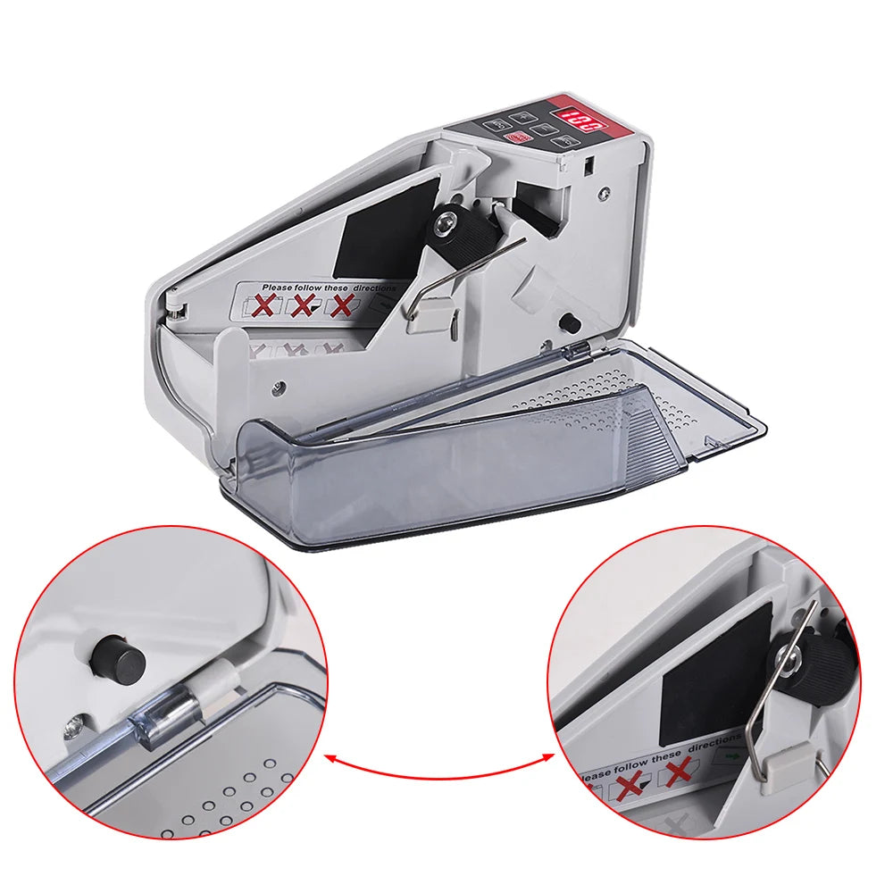 Portable Mini Money Counter – Handy Worldwide Currency Counting Machine with LED Display for Bills & Banknotes