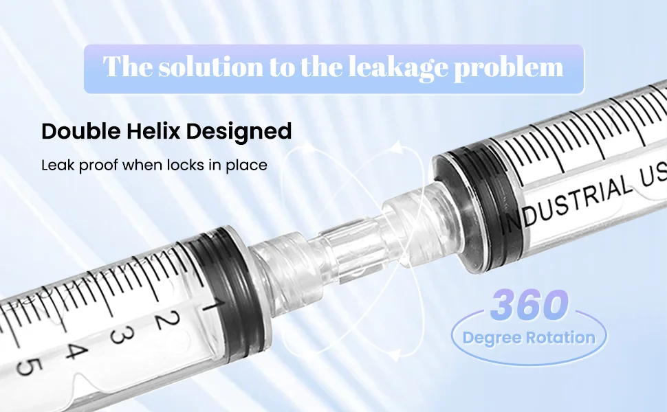 Luer Thread Connector - Transparent PP Syringe Double-Way Connector for Easy, Durable Use in Sterile Environments