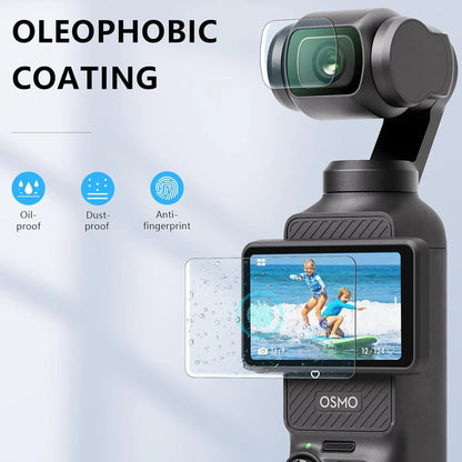 Tempered Glass Screen Protector for DJI OSMO Pocket 3 – 9H HD Anti-Scratch Lens Cover Accessory
