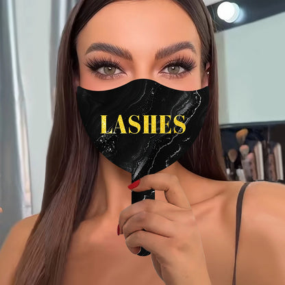 2PCS Eyelash Technician Photo Prop Cards — Soft PVC Handheld Lash Beauty Display Tools for Salon & Social Media
