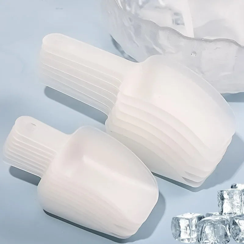 5/10PCS Plastic Ice & Food Scoops — Kitchen Measuring Shovels for Flour, Candy, Ice Cream, and Party Use