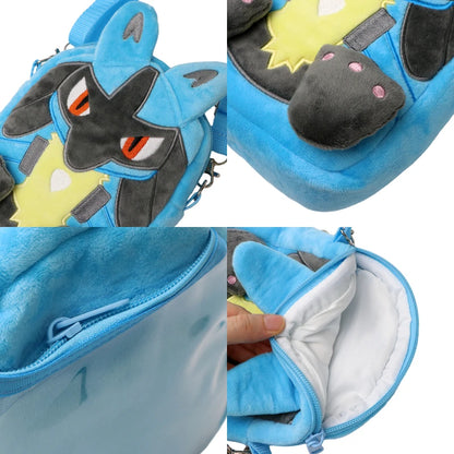 New Pokémon Plush Bag — Pikachu, Mimikyu, Gengar, Lucario, Rowlet, Eevee, Snorlax Soft Stuffed Toy Shoulder Backpack