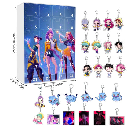 New Kpop Demon Hunters 24-Day Advent Calendar — Rumi, Mira, Zoey & Tiger Christmas Countdown Gift