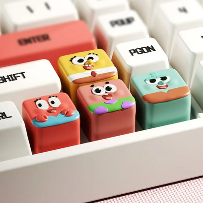 Spongebob Squarepants Mechanical Keyboard Keycap – Creative Single-Pack Decoration