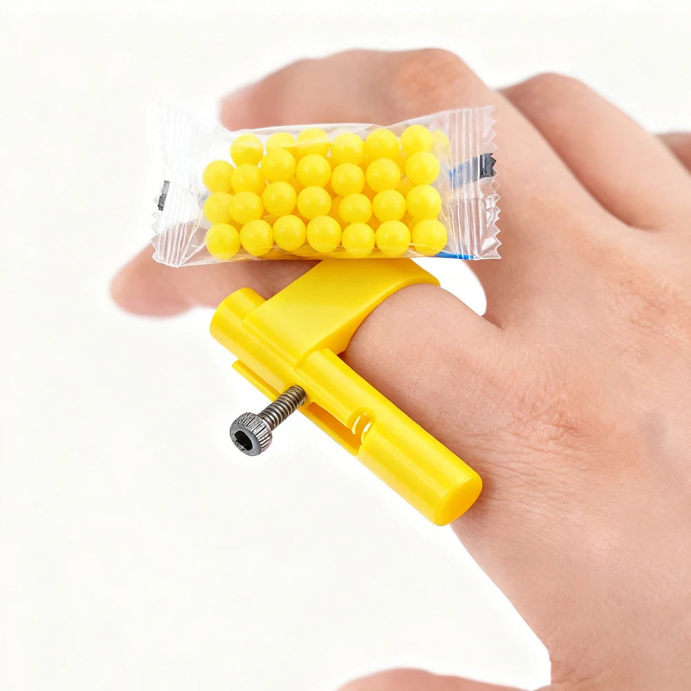 Hidden Mini Paper Ball Launcher Toy - Safe Plastic Prank Toy for Kids, Adults & Party Fun