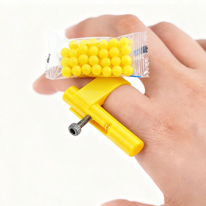 Hidden Mini Paper Ball Launcher Toy - Safe Plastic Prank Toy for Kids, Adults & Party Fun