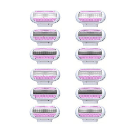 Women’s Safety Razor Blades Set – 3-Layer Replacement Shaver Heads for Smooth Bikini & Body Hair Removal