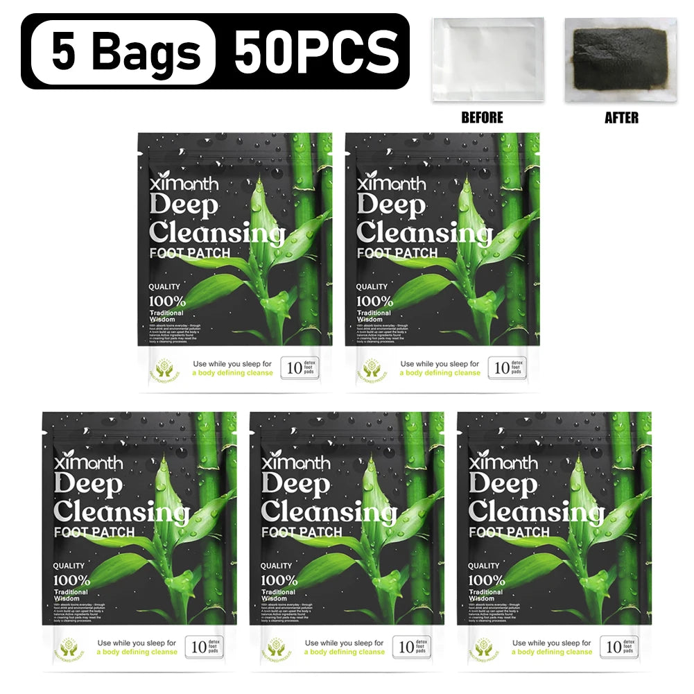 10-200PCS Detox Foot Patches – Herbal Stress Relief & Deep Sleep Aid | Foot Care & Body Detox Stickers