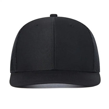 Unisex Curved Brim Trucker Hat - Breathable Summer Mesh Baseball Cap for Men & Women