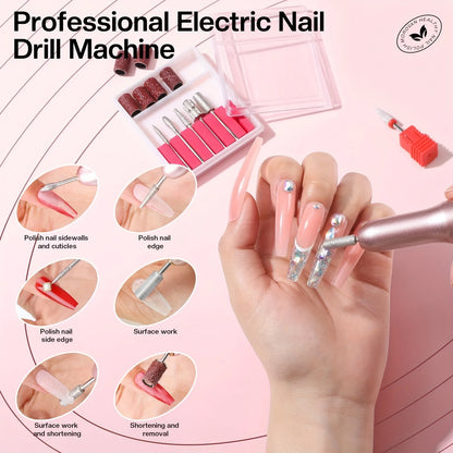 Morovan Professional Acrylic Nail Starter Kit — All-in-One Beginner Kit for Home Salon & Valentine’s Day Gift
