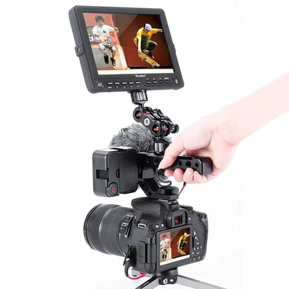 Top Handle Grip for DSLR & Mirrorless Camera – Handheld Stabilizer with Cold Shoe Mount Compatible with SmallRig Camera Rig Accessories