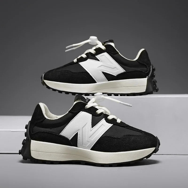 Children's Trendy Cushioned Sports Shoes - Soft Sole Lace-Up Running & Basketball Shoe