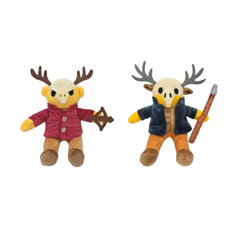 2026 New 99 Nights in the Forest Plush – Brown Elk, White Owl Stuffed Dolls & Pillows for Kids’ Gifts