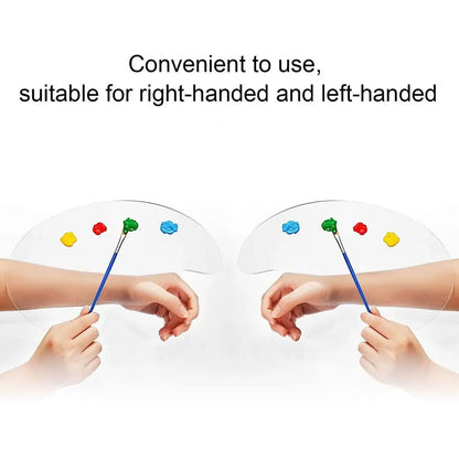 Acrylic Clear Paint Tray – High-Quality Transparent Oval Palette for Gouache & Pigment Painting Supplies