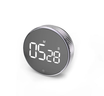 LED Digital Kitchen Timer - Magnetic Electronic Cooking Countdown Clock with Stopwatch and Alarm