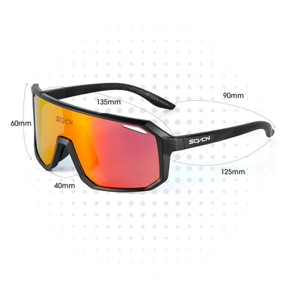 SCVCN Cycling Glasses – UV400 Bike Sunglasses for Men & Women, MTB Goggles for Outdoor Sports, Riding & Hiking Eyewear