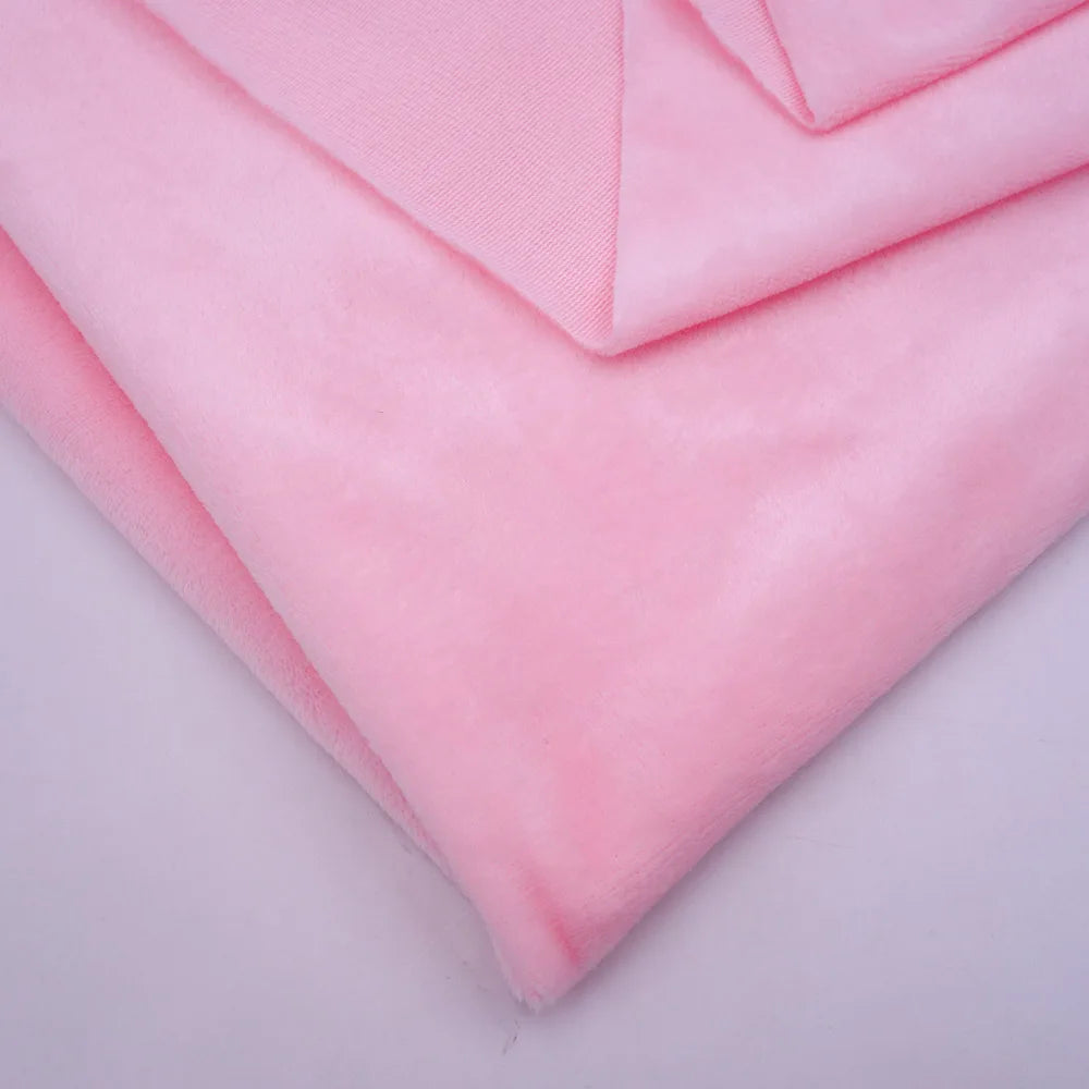 160CM/63" Wide Minky Plush Fabric – Super Soft Flannel Fabric for DIY Dolls, Toys, and Crafts, Sold by the Meter