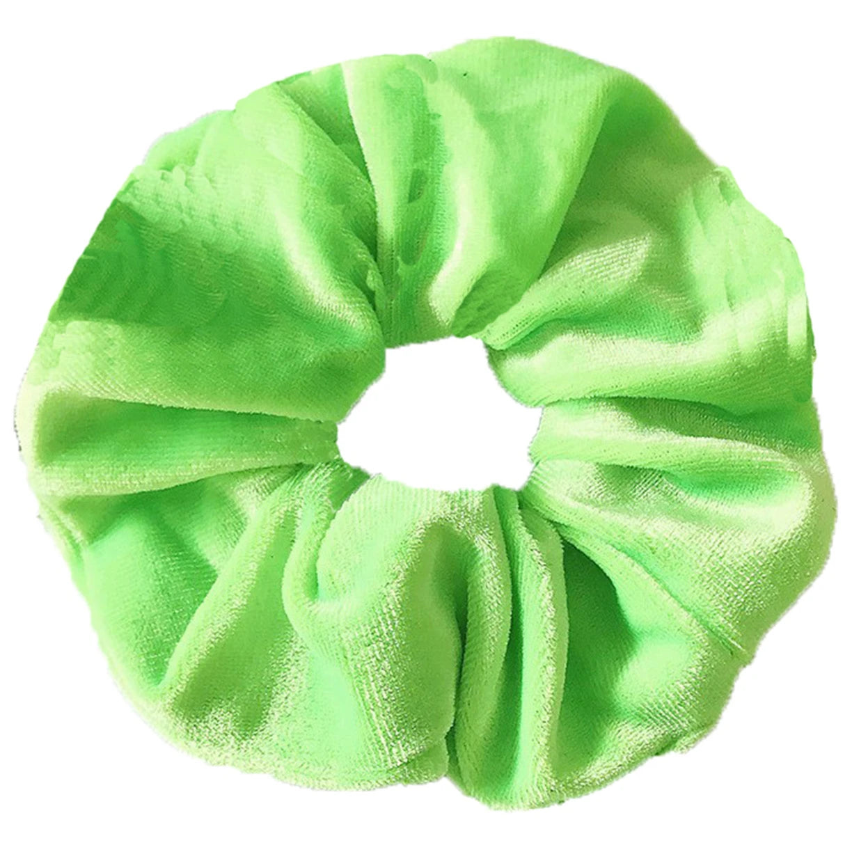 10/6/1Pcs Velvet Hair Scrunchies Set for Women – Solid Color Elastic Ponytail Hair Bands & Headband Accessories (Black Pack)