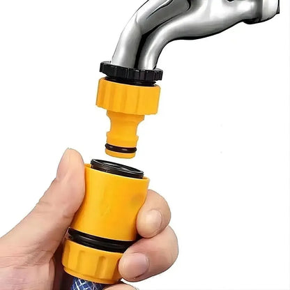 Garden Hose Faucet Quick Connector - 3/4 & 1/2 Inch Threaded Water Tap Adapter for Irrigation Systems