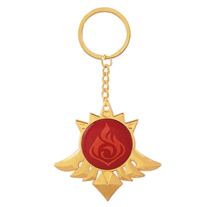 Genshin Impact Venti Eye Keychain 1:1 – Luminous Anime Cosplay Key Ring Backpack Pendant Gaming Accessories Gift