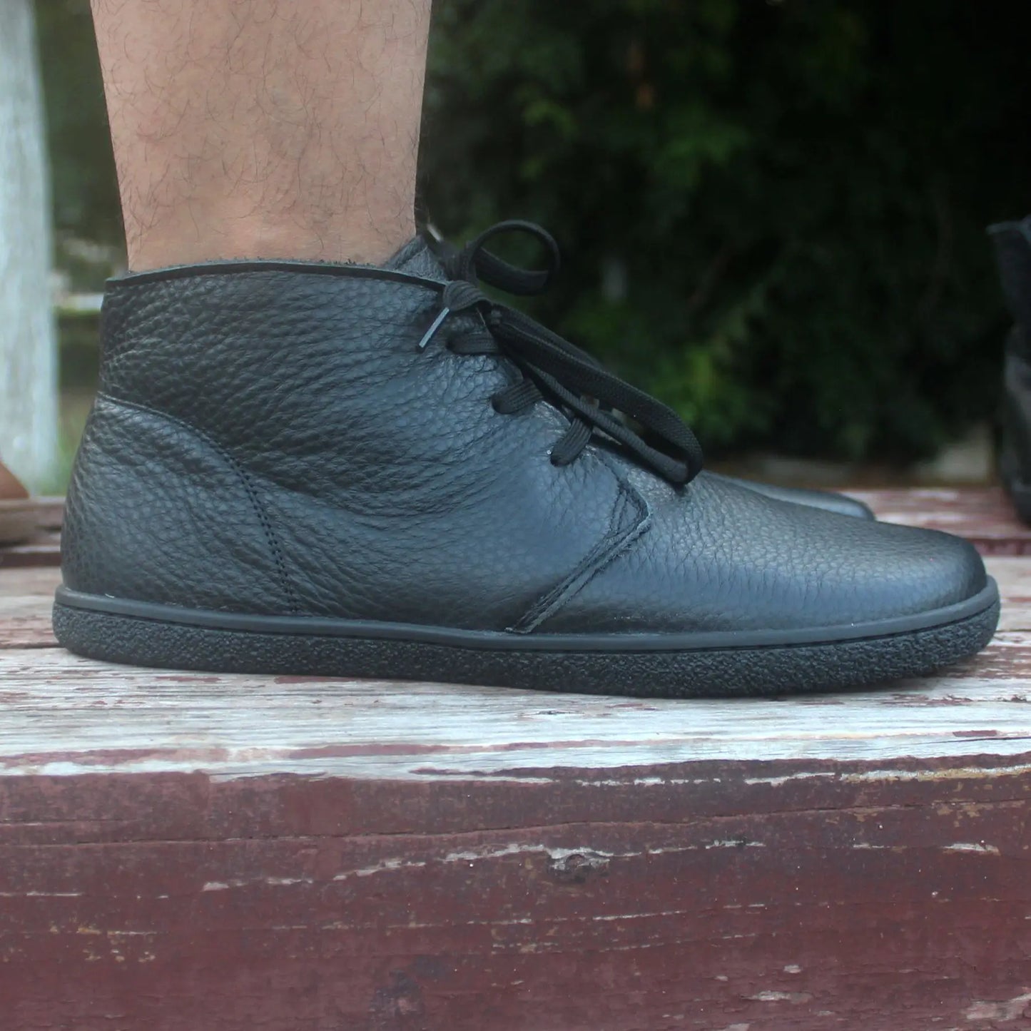 Barefoot Leather Boots for Women & Men – Wool Lining, Zero Drop & Wider Toe Box for Comfort and Support