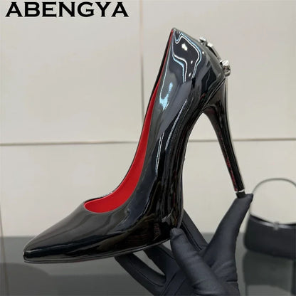 Women’s Pointed Toe Stiletto Heels - Sexy Thin High Heel Gladiator Dress Shoes for Summer Fashion