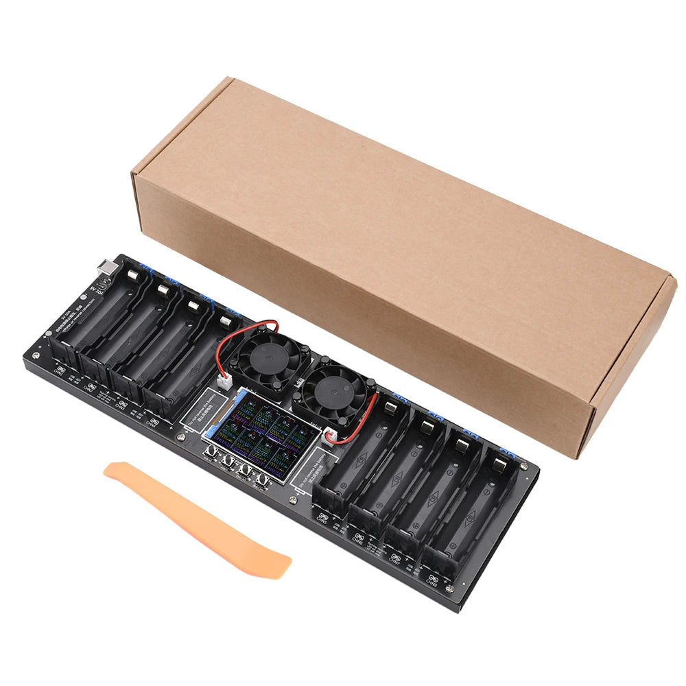 18650 Lithium Battery Capacity Tester – Digital DC Power Detector with 2.4-inch Color Screen, 5V 10A Automatic Measurement