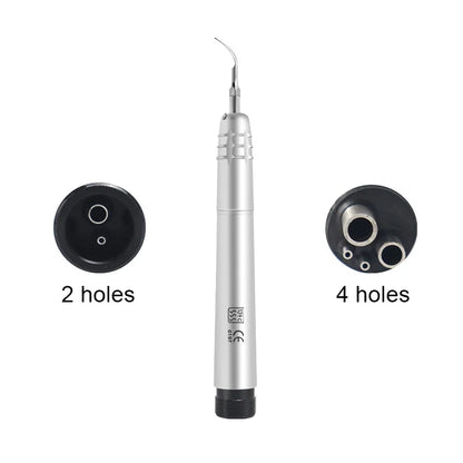 Dental Ultrasonic Air Scaler Handpiece – 2/4 Holes with 3 Tips for Teeth Whitening, Polishing & Cleaning