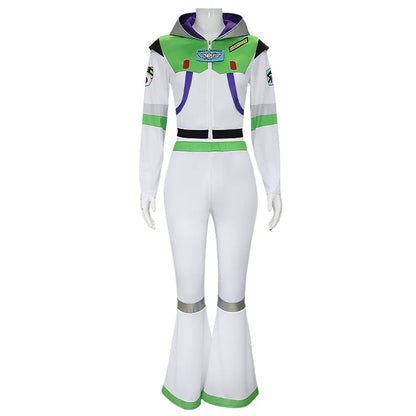 Buzz Lightyear Cosplay Costume - Headwear & Jumpsuit Halloween Carnival Party Outfit