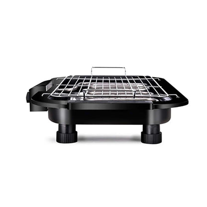 Electric Indoor Smokeless BBQ Pan — Versatile & Durable Grill for Cooking, Black, US Plug