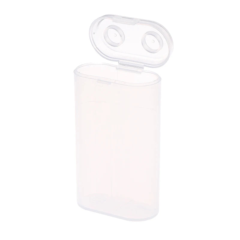 1PC 18650 Battery Portable Waterproof Clear Holder - Transparent Plastic Safety Case for 2 Sections 18650 - Storage Box