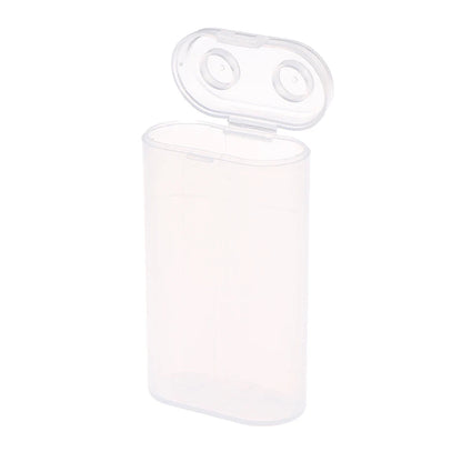 1PC 18650 Battery Portable Waterproof Clear Holder - Transparent Plastic Safety Case for 2 Sections 18650 - Storage Box