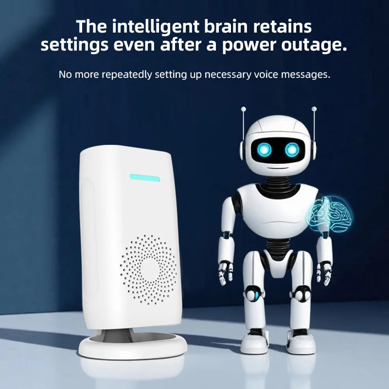 Wireless PIR Motion Sensor Doorbell - 110dB Welcome Chime Alarm with Split Design for Home, Shop and Store Security