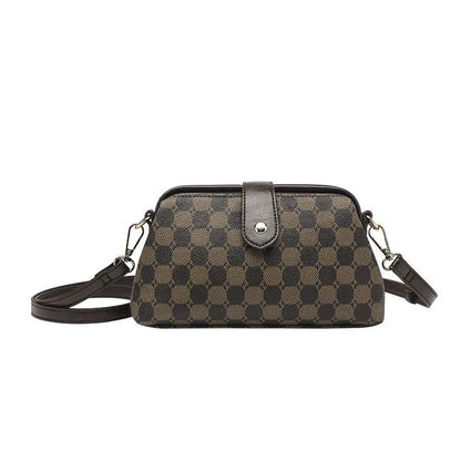 Minimalist Women’s PU Shoulder Bag - Trendy Crossbody Handbag with Clip for Daily & Professional Use