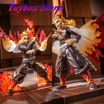 1/12 Scale Rengoku Kyoujurou Mini Figure Accessory – White & Red Cloak for 6" Anime Demon Slayer Action Figures