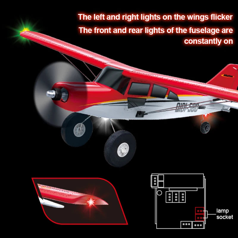 Qidi560 Moore M7 Off-Road RC Plane – 4CH Brushless Fixed-Wing Aircraft, EPP Foam, Remote Control Airplane Toy