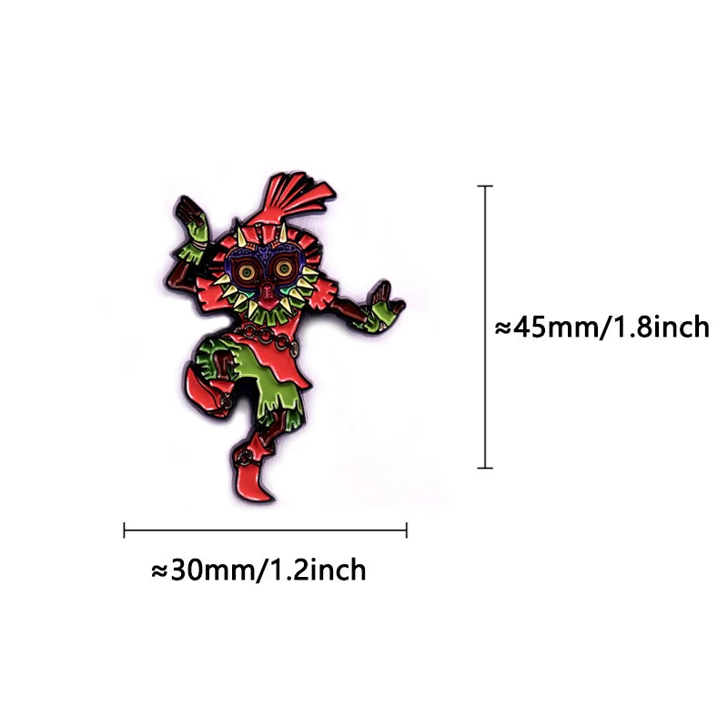 Skull Kid Enamel Pin — Game Character Lapel Pin, Gamer Jewelry & Gift Accessory