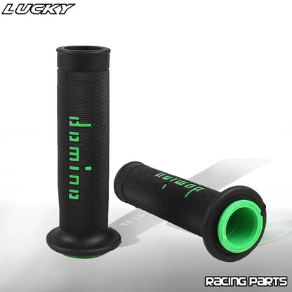 7/8" (22/24mm) Gel Rubber Domino Motorcycle Handlebar Grips — Universal for KTM Yamaha Pit Bike Motocross (9 Colors)